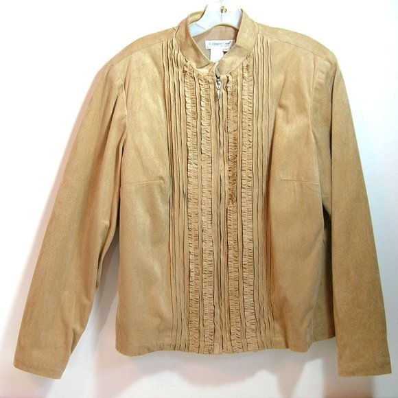 Coldwater Creek Faux Suede Jacket - Picture 2 of 8